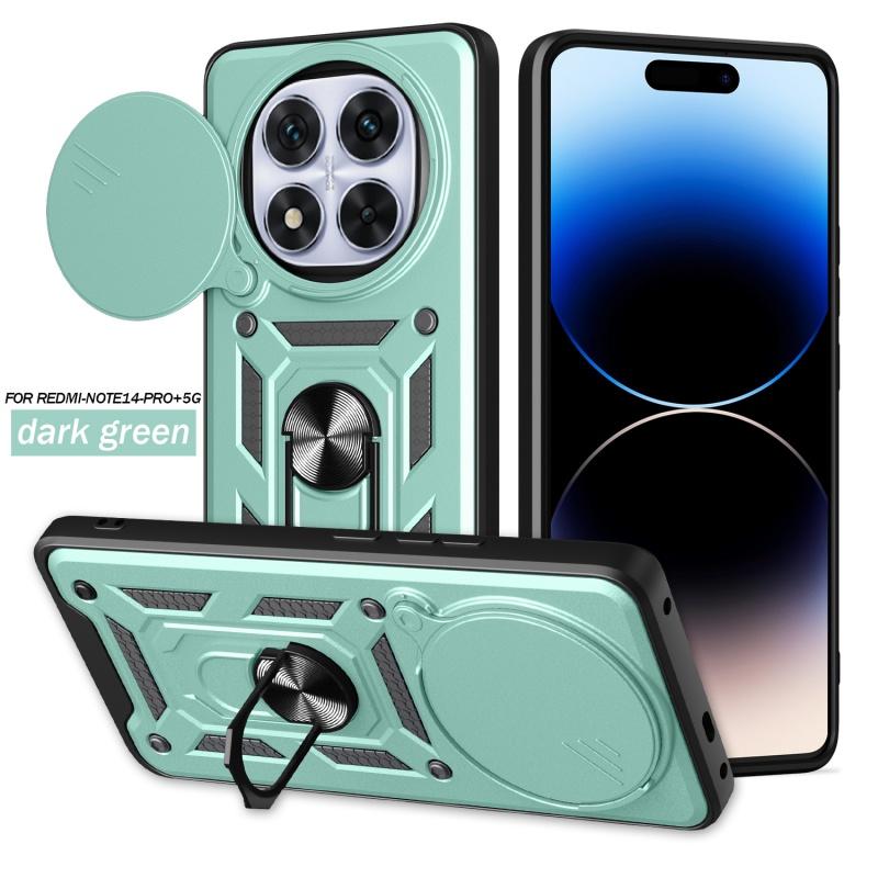 

Для Poco X7 5G Чехол Противоударный Броня Магнитный Держатель Кольцо Чехол Для Xiaomi PocoX7 Poko Little X7 X 7 Защитная Крышка для Объектива For Poco X7 5G зелёный