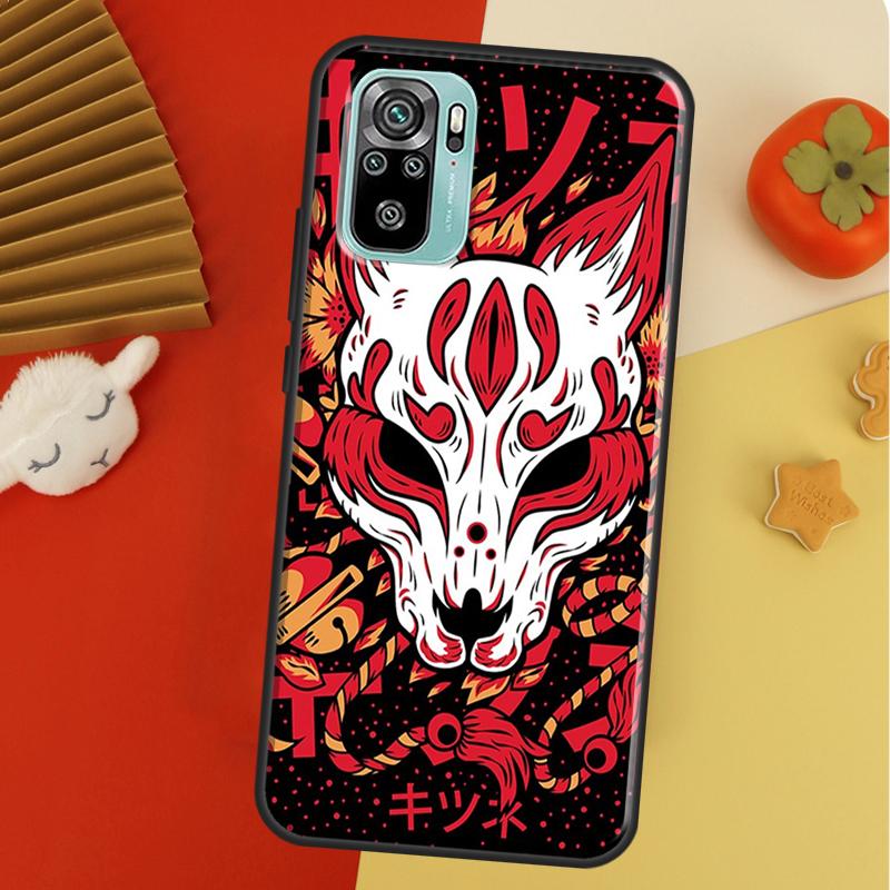 Kitsune Fox Art For Xiaomi Redmi Note 10 Pro Case Cover For Redmi Note 11 Pro 10A 10C 9 8T 9S 10S 9T 9A 9C Case
