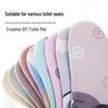 Enlarged Cute All-Season Stick-on Washable Thick Toilet Seat Pad Cushion