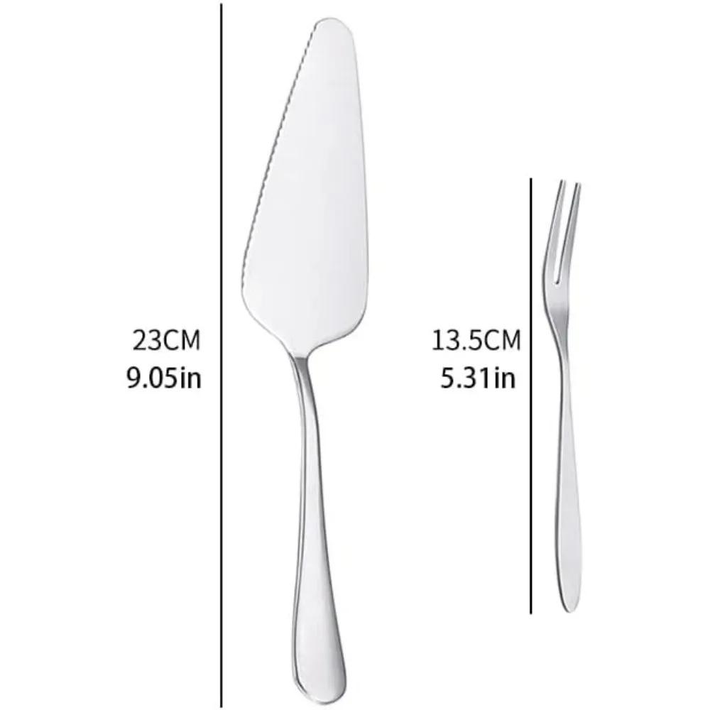 Cake Cutting Knife Set for Thickened Stainless Knife and Server Set Cutter Pie Spatula for Birthday Anniversary Christmas Gift