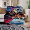 "Rapper Holding Money Graffiti Art Print Poster"Blanket Flannel Throw Blanket for Sofa, Bed, Travel, Camping, Office, Couch, Chair, And Bed
