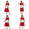 Christmas Santa Costume Dress For Adults With Polyester Fabric For Holiday Parties