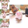 Adorable Cute Bubble Blowing Capybara Plush Toy Keychain Soft Stuffed Animal In Yellow Red Pink