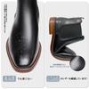 [FOX Sense] Boots Business Shoes Chelsea Boots Business Side Gore Men's Chukka Leather Shoes Genuine Leather Dress Shoes Formal Black 25.0cm C805H-01