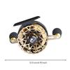Fishing Reel with Two-Modemode Control All-Metal Slim-Profile
