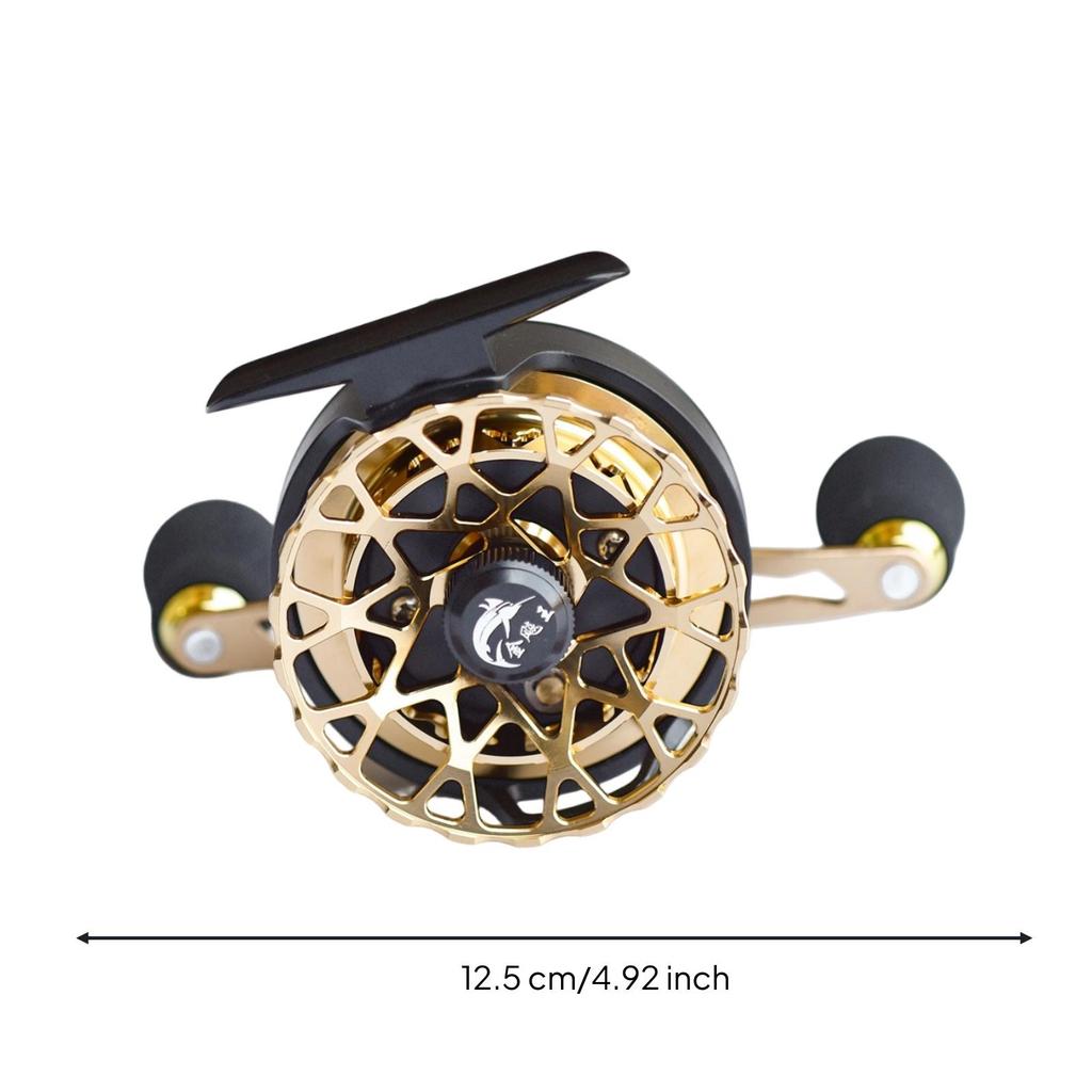 Fishing Reel with Two-Modemode Control All-Metal Slim-Profile