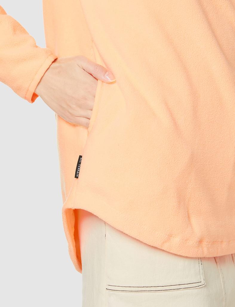 Sweat NB All Terrain Polar Fleece Hoodie LMO Free Size [New Balance] Women's (Light Mango)