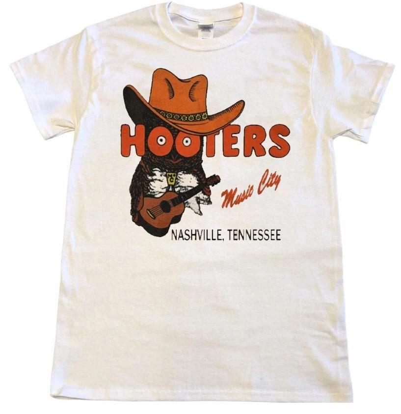 Vintage Vintage Owl Tennessee Nashville Short Sleeve White Men's T-Shirt Summer New Men's and Women's Cotton Streetwear