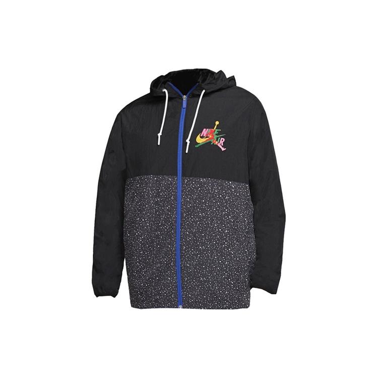 Air Jordan Casual Windproof Woven Jacket Men s Gray Black CT9369-011 L