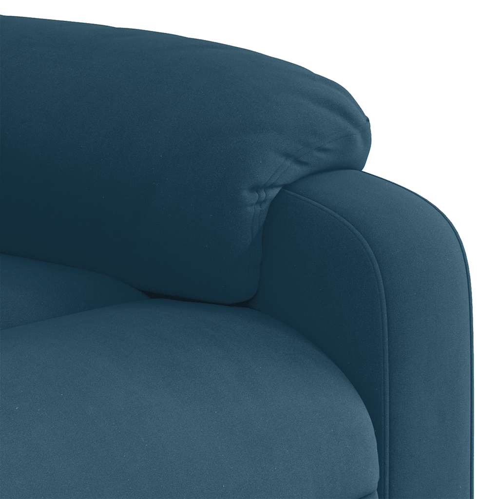 Massage Chair Blue Velvet