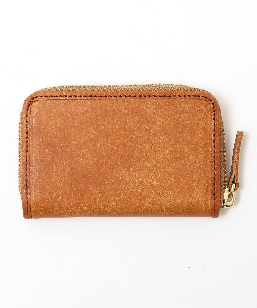 sot Pueblo Leather Zip-Around Card Case, Genuine Leather, Camel, so-z-0197
