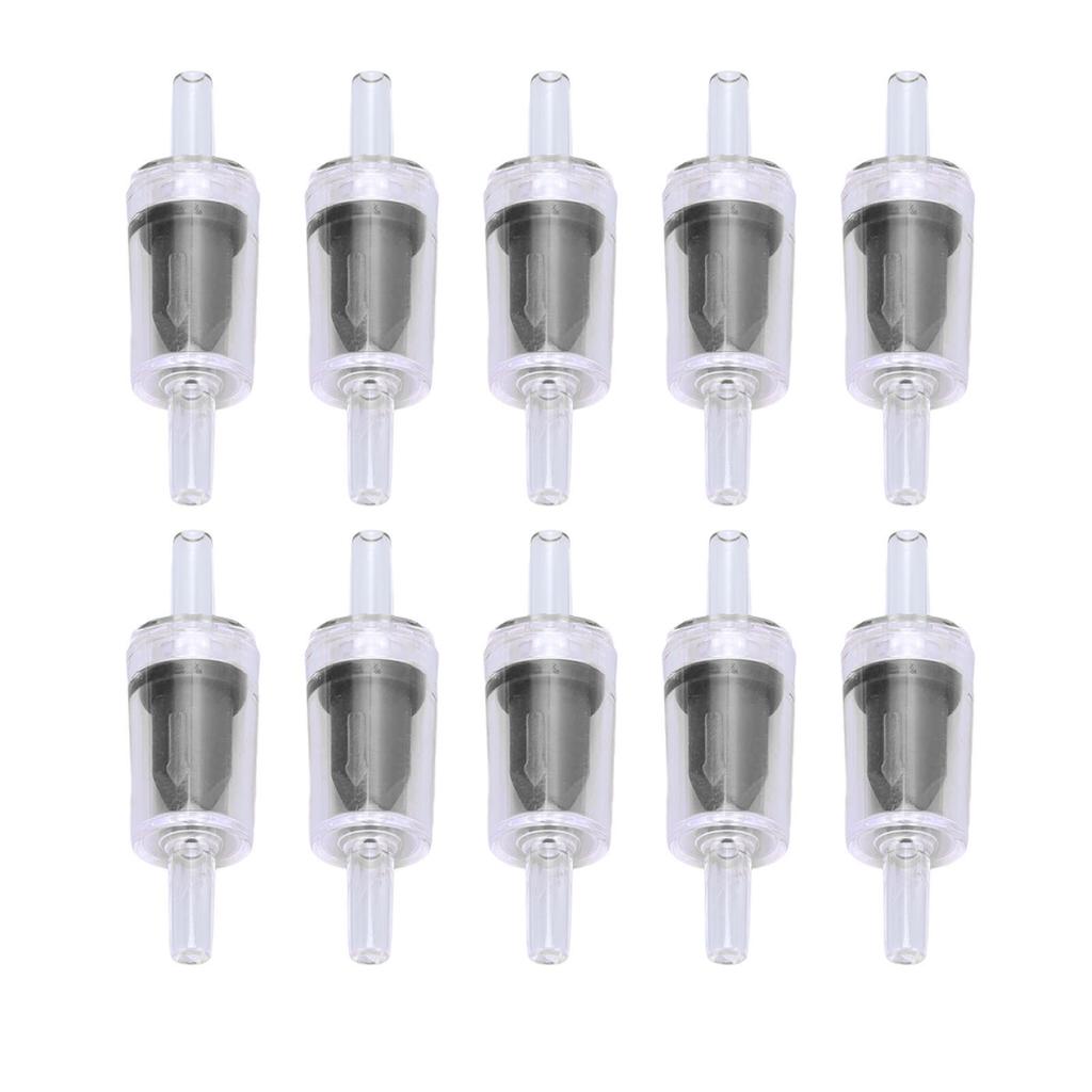 10 Pcs Check Valve 4mm PP Pump Aquarium 1 Way Water Stop Check Valve for Fish