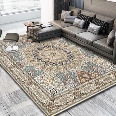 Bohemia Living Room Rugs Decoration Bedroom Deluxe Anti Slip Floor Mats Large Area Carpet Lounge Rug Persian Carpet Washable