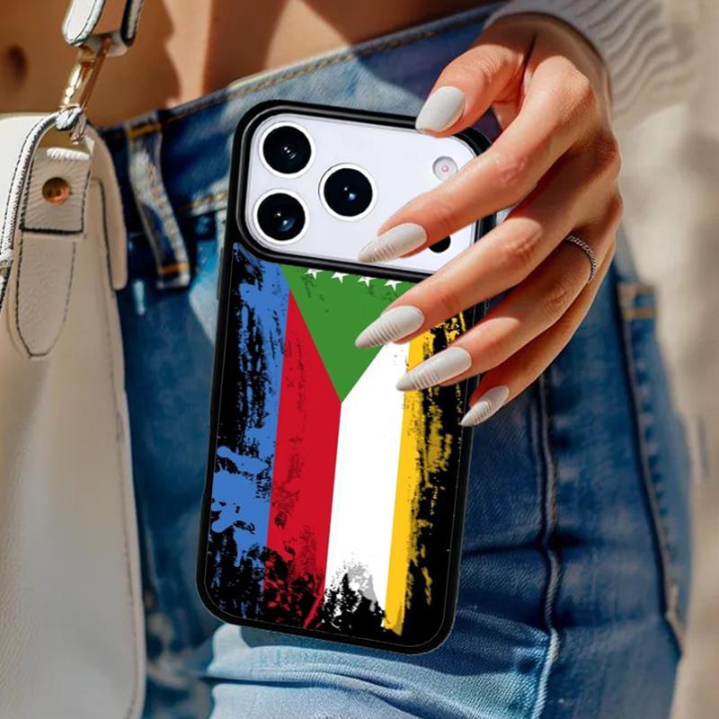 Comoros Flag soft Phone Case For iPhone 17 Air 14 15 13 12 Max Cover For Apple 14 15 16 16e 11 Pro Max Plus Coque