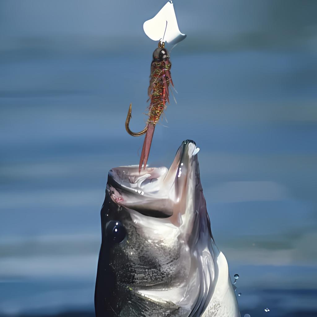 10# Barbed Hook Fishing Lure Set Insects Bait Fly Nymph Stonefly Lure