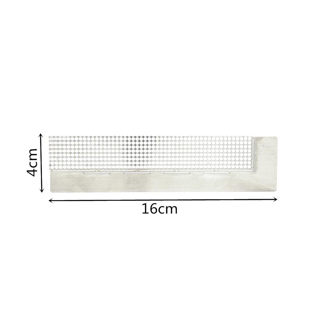 5D Diamond Pasted Painting Ruler 16x4cm Stainless Steel Rhinestone Point Ruler Practical 400 Holes for DIY Diamond Painting Kits