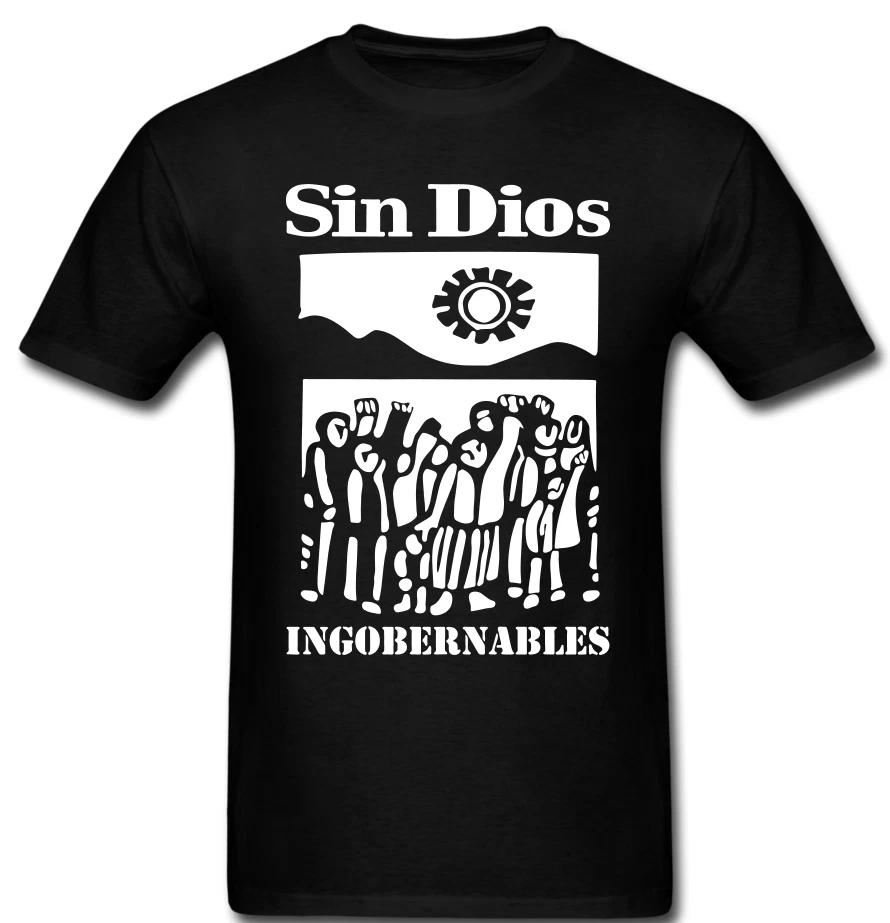 SIN DIOS T shirt band Hardcore anarcho Punk Rock Ingobernables 3XL