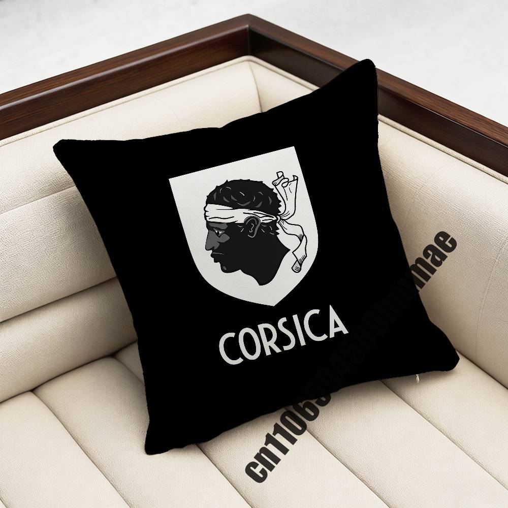 For Corsica Corse France Flag Throw Pillow Case Sham Xcm Xcm Square Home Pillowcase Cushion Cover