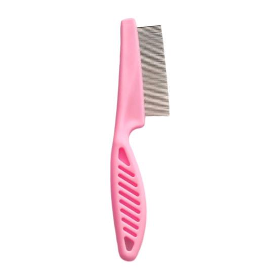 Pet Grooming Comb Stainless Steel Fine-Tooth Pet Hair Comb Multifunctional Flea Comb Debris And Tear Stain Removal Tool for Dogs Cats