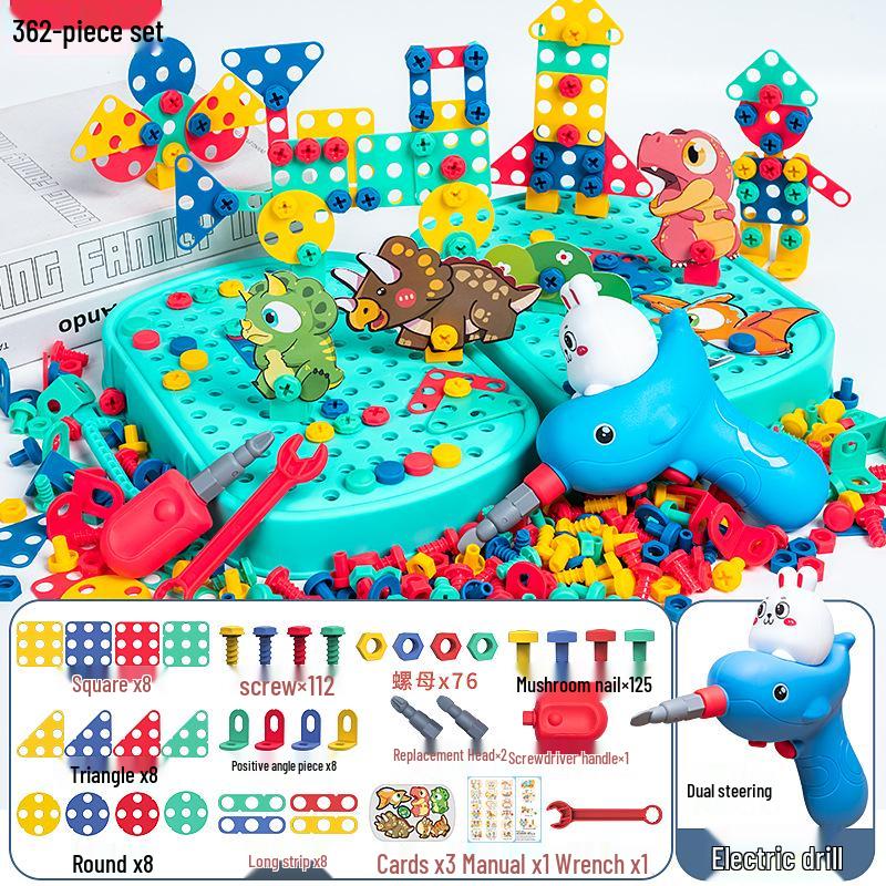 Kids  DIY Electric Screwdriver Tool Set - Educational Assembly Toy