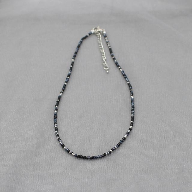 Jednoduché perličky Prameň Choker Náhrdelník Dámsky Šnúrkový golier Farebný ručne vyrobený Bohemia Collier Femme Jewelry Darček
