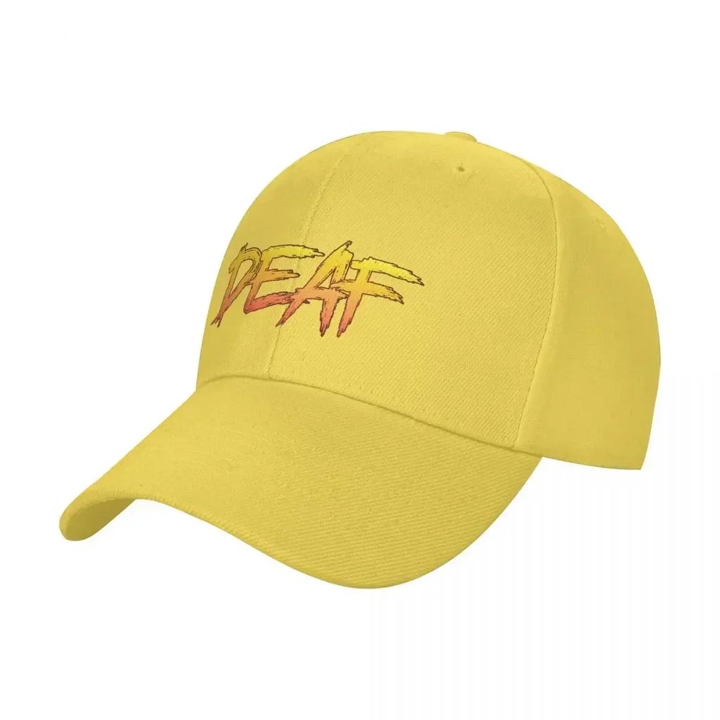 Gehörlose Verzweifelte Typografie Baseballkappe Hut Luxusmarke Partyhut Unisex Hüte Damen