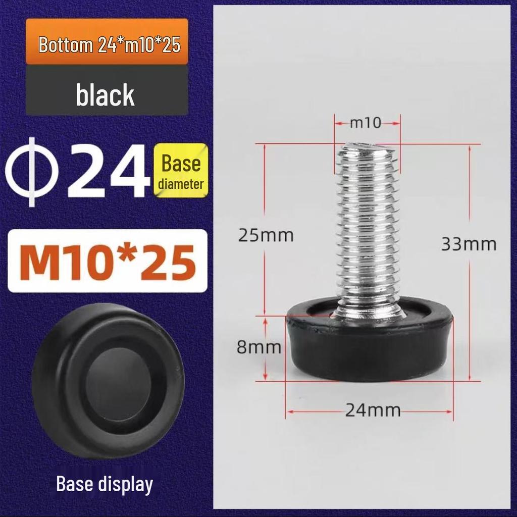 Adjustable Furniture Heightening Foot Pad (M6/M8/M10) – Screw Base for Shelves