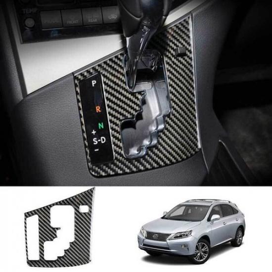1X Soft Carbon Fiber Console Gear Shift Frame Trim For Lexus RX350 450h 2009-15