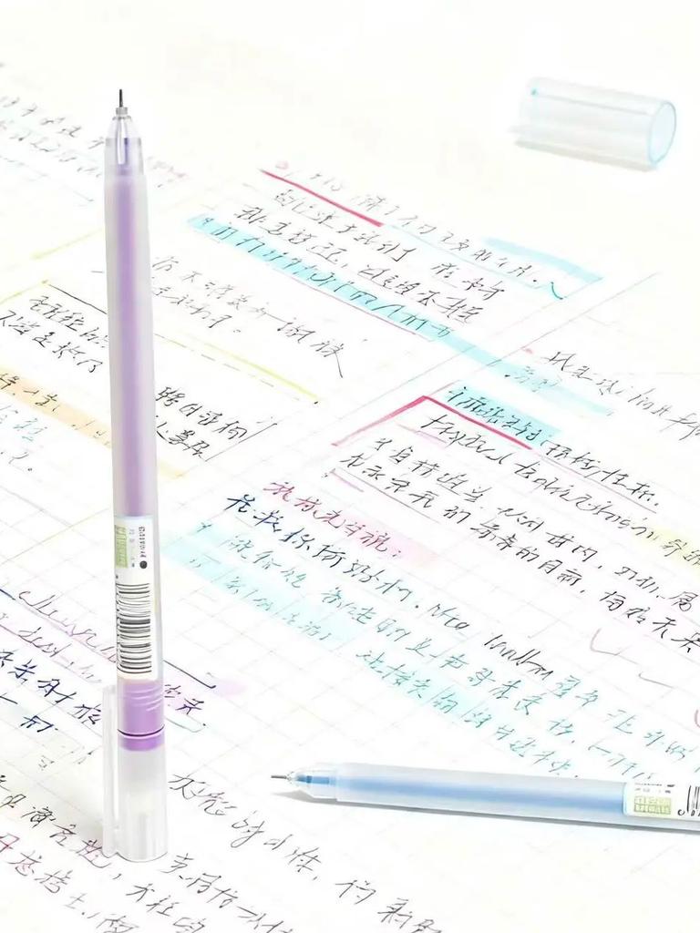 12 Colors Gel Pens for Student Study, Diary, Decor, Crafts, Back To School, Fine Tip