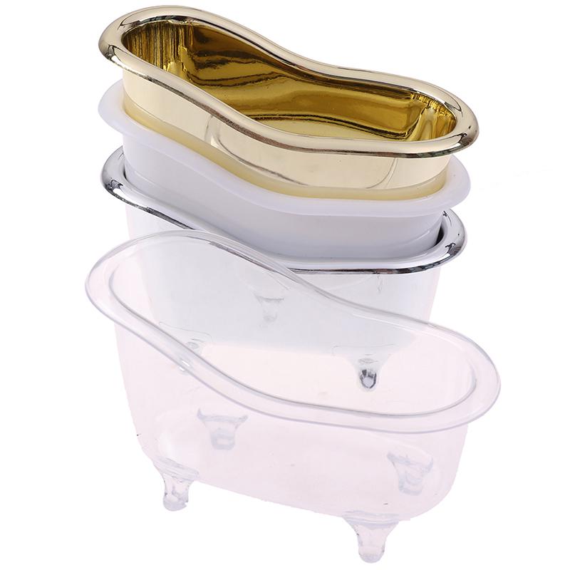 Mini Makeup Bathtub Soap Jewelry Storage Box Nail Casket Holder Organizer