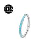 Titanium Rhinestone Nose Ring/Earring (6-12mm)