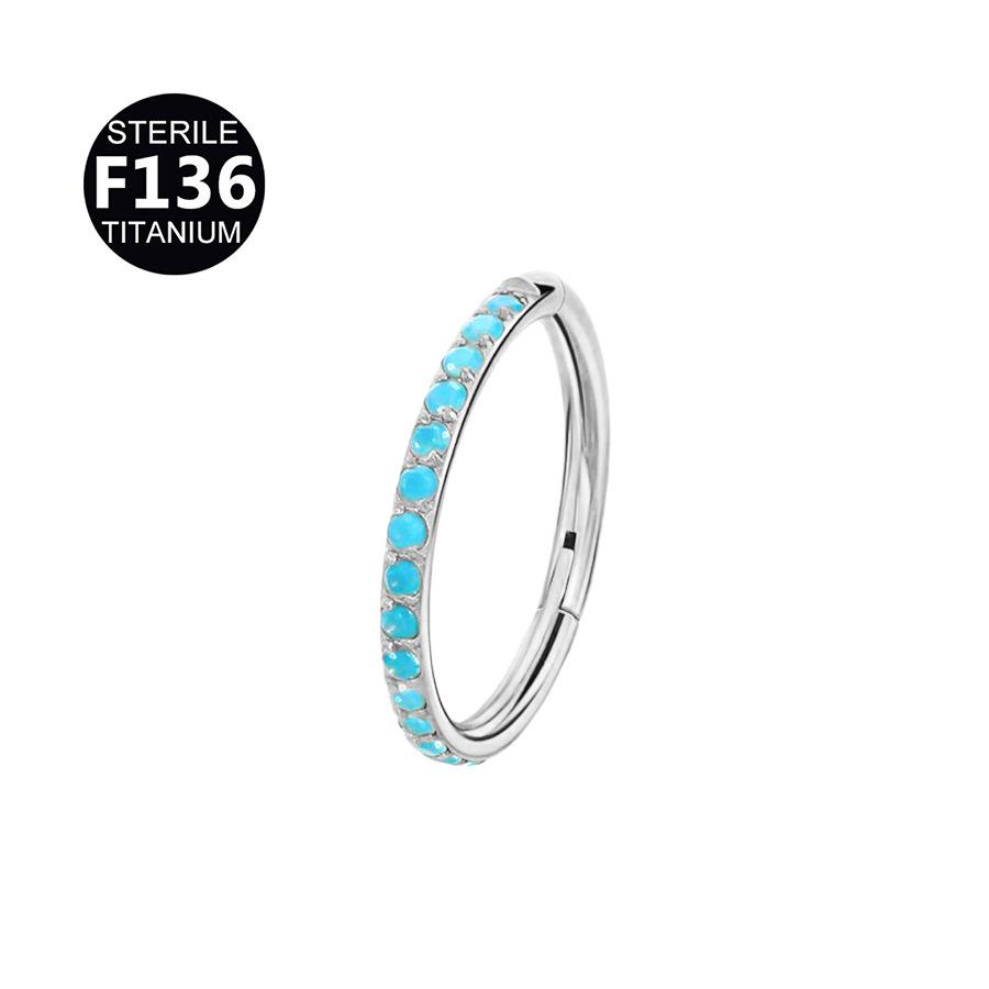 Titanium Rhinestone Nose Ring/Earring (6-12mm)
