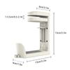 360 Rotating Punch-Free Table Side Headphone Hook Adjustable Headset Desk Hook Drilling Free Under Desk Headset Rack Support