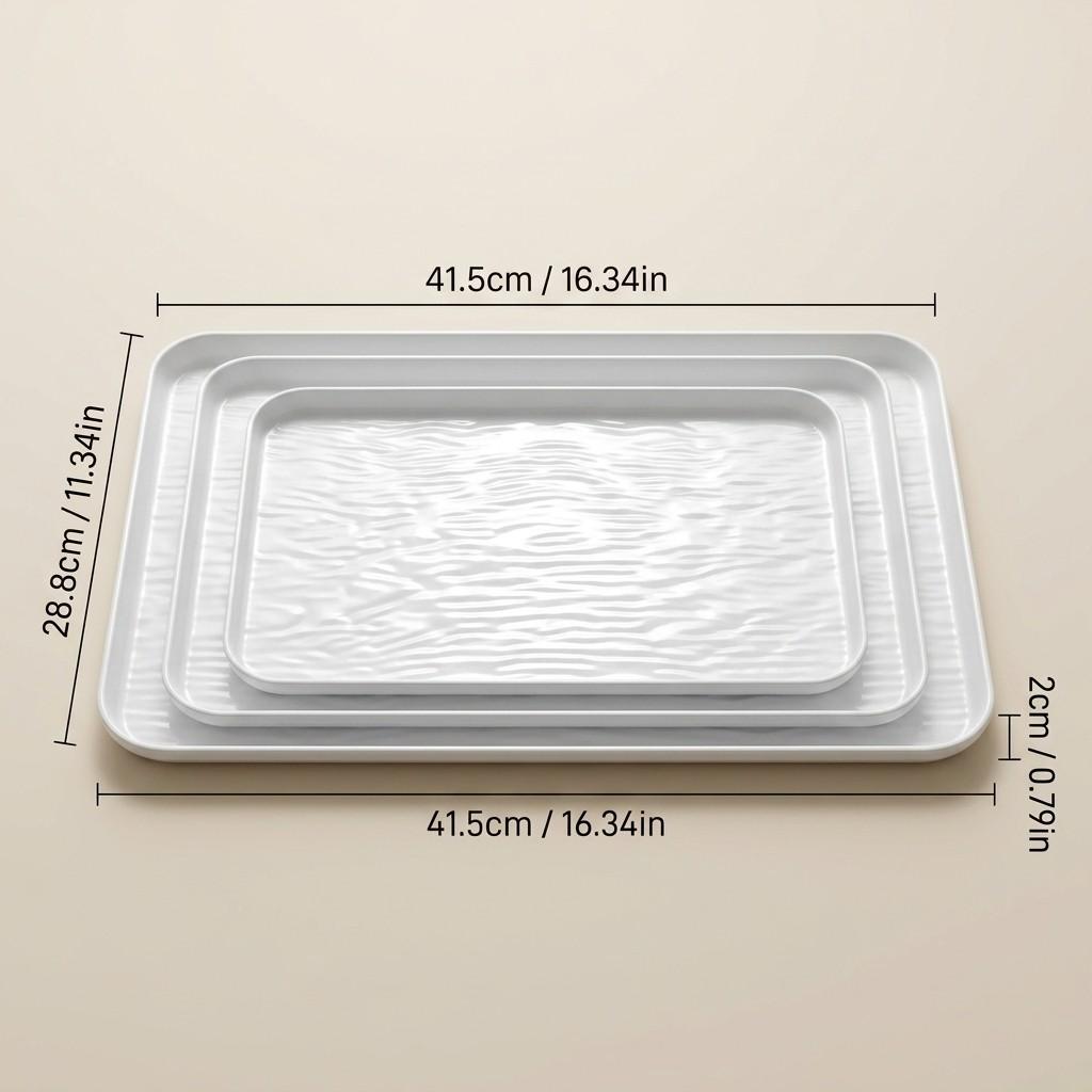 Rectangular Plastic Vanity Tray Bathroom Organizer Perfume Tray Stackable Makeup Organizer Cosmetic Storage Box Desk Accessories