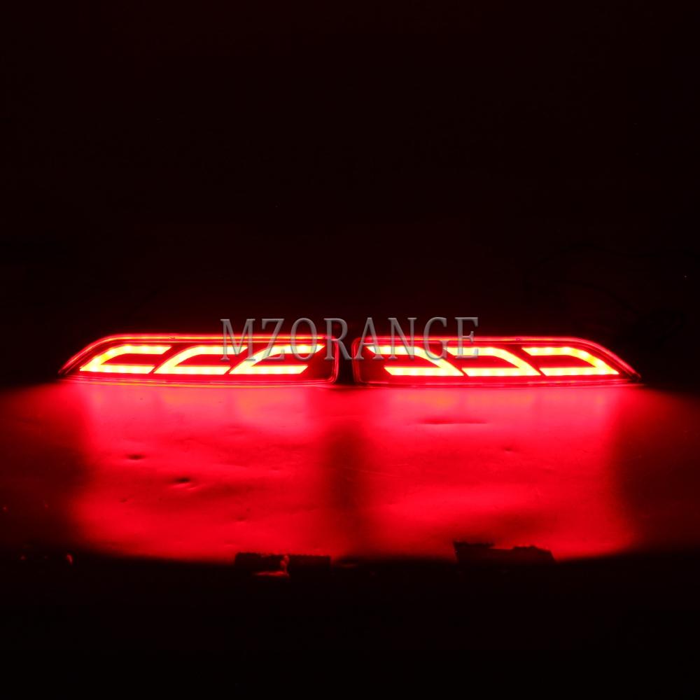 1 Pair LED Rear Bumper Lights for Honda CRV CR-V 2007 2008 2009 Multi-function Rear Fog Lamp Brake Light Driving Lamp