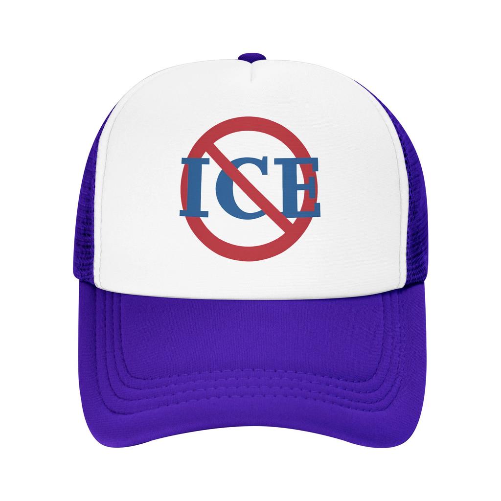 No ICE Mesh Sun Hats Unisex Men Design Trucker Hat Summer Casual Outdoor Sport Breathable Baseball Caps