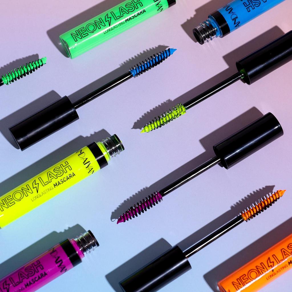 Fluorescerende mascara Kleur Onschadelijk Uitgebreid Waterdicht Langdurig Vlekvrij Geschikt voor festivalfeesten