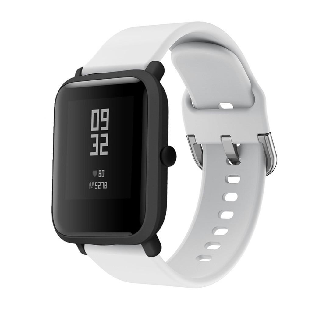 

Силиконовый ремешок на запястье для Xiaomi Huami Amazfit Bip Молодежные часы Высокое качество Сменный силиконовый ремешок для часов Браслет Аксессуары 20mm Width белый