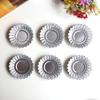 Reusable Non-Stick Egg Tart Mold Aluminum Alloy Flower/Round Shape Cupcake Mold Pudding Jelly Mold Muffin Baking Cup Kitchen Too