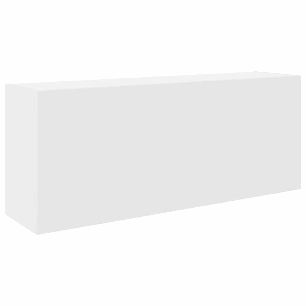 Biała szafka ścienna do łazienki 100 x 25 x 40 cm Płyta wiórowa