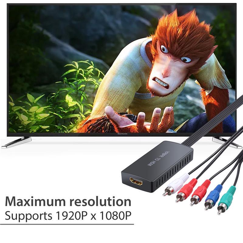 Buy 1080P YPbPr To HDMI Converter Component To HDMI Adaptor 5RCA RGB