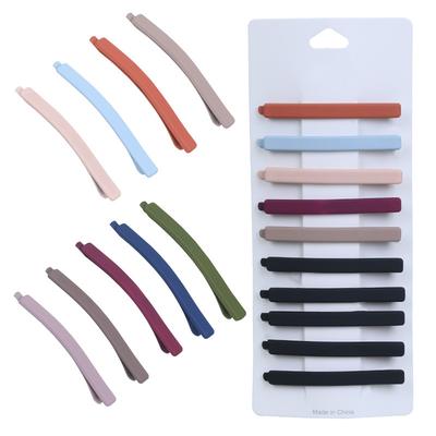 Matte Einzeiliger Clip Reine Farbe Macaronfarbener Mädchen-Seitenclip Gebrochener Pony-Clip