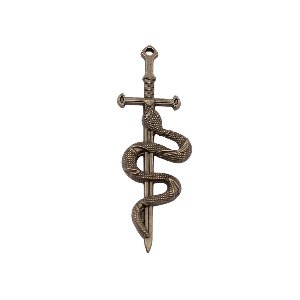 Cobra Snake Charms Antique Bronze Silver Pendants For DIY Bracelet Necklace Jewelry