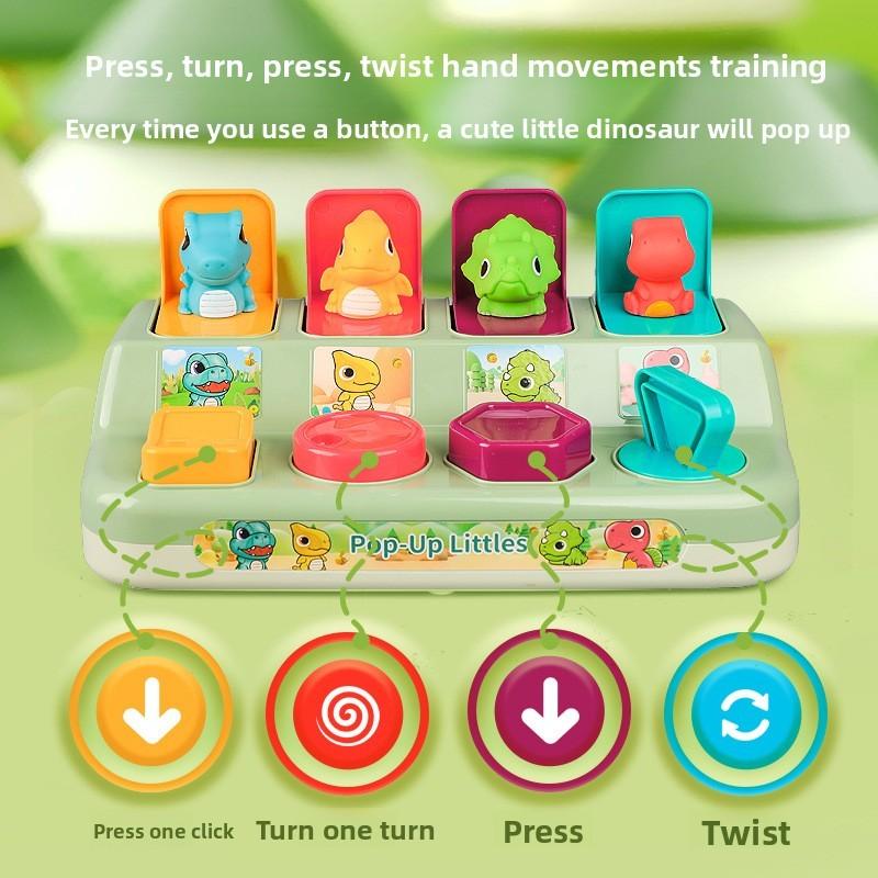 Switch Box Dinosaur Kids Puzzle Toy Early Learning Manual Enhancement Dexterity