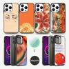 Orange Style Painting Phone Case  For iPhone 16,15,14,13,12,11,Pro,Max,Plus,Mini,Magsafe,Magnetic Wireless Charging Case