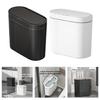 Trash Can Space Saving Wall Mount Trash Can Sensor Automatic Quiet Lid for Homes Kitchen Bathroom
