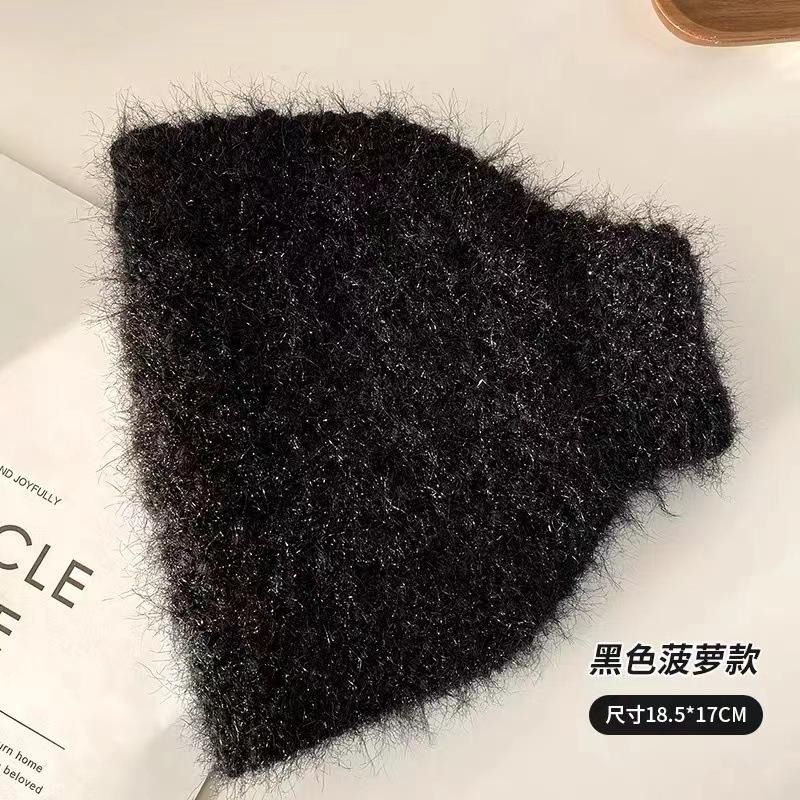 New autumn and winter warm knitted headband squirrel fleece hair accessories wide edge headscarf ear protection warm headband headgear windproof