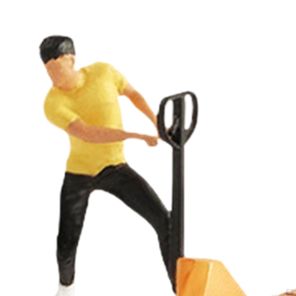 1/64 Scale People Figure Miniature Desk Decoration Photography Boy Resin Crafts for Scenery