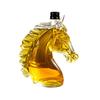 Karafka na whiskey s hlavou koně, 350 ml, 3D novinková skleněná láhev na alkohol pro dekoraci domácího baru, Jedinečný dárek pro milovníky koní a whiskey, Táta Muži
