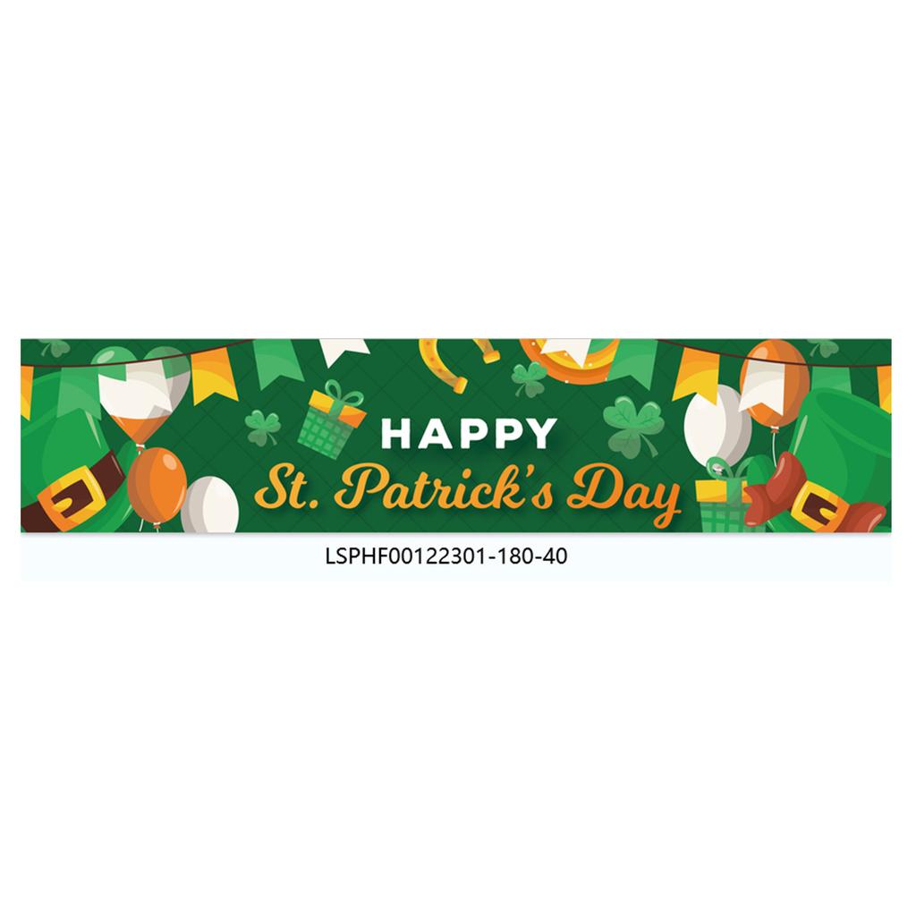 Irish Festival Clover Theme Party Outdoor Party Venue Arrangement Props Polyester Cloth Poster Customization